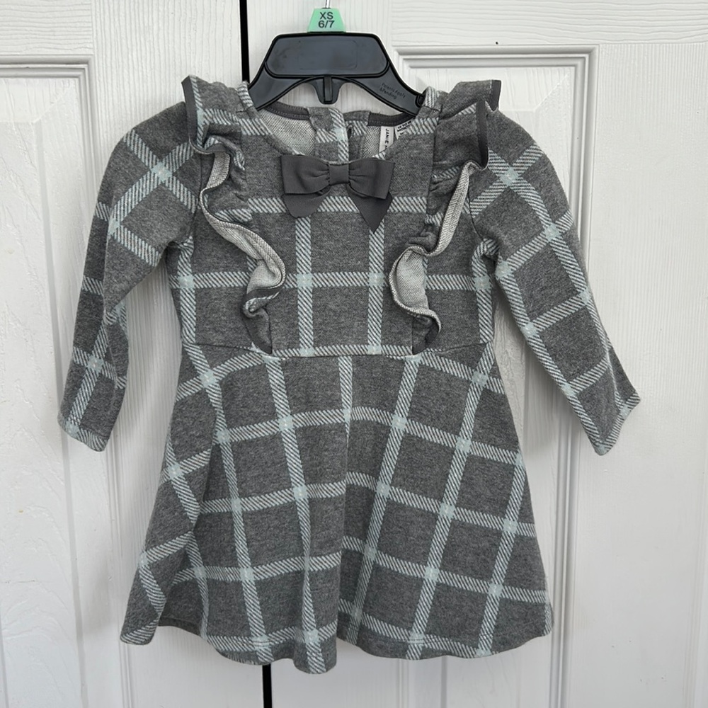 Janie And Jack Plaid Jacquard Dress